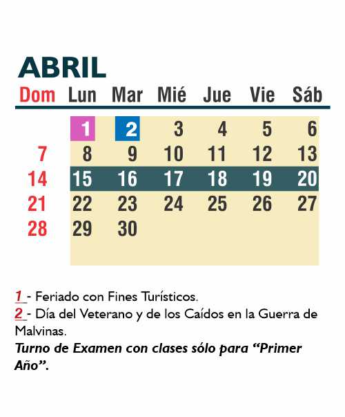 Calendario Académico 2024 _Abril