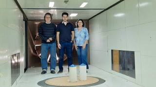 Facultad de Ingeniería investiga: Modelo de estructura en tunel de viento, Adrián Wittwer, Francisco Hurtado, Gisela Álvarez y Álvarez